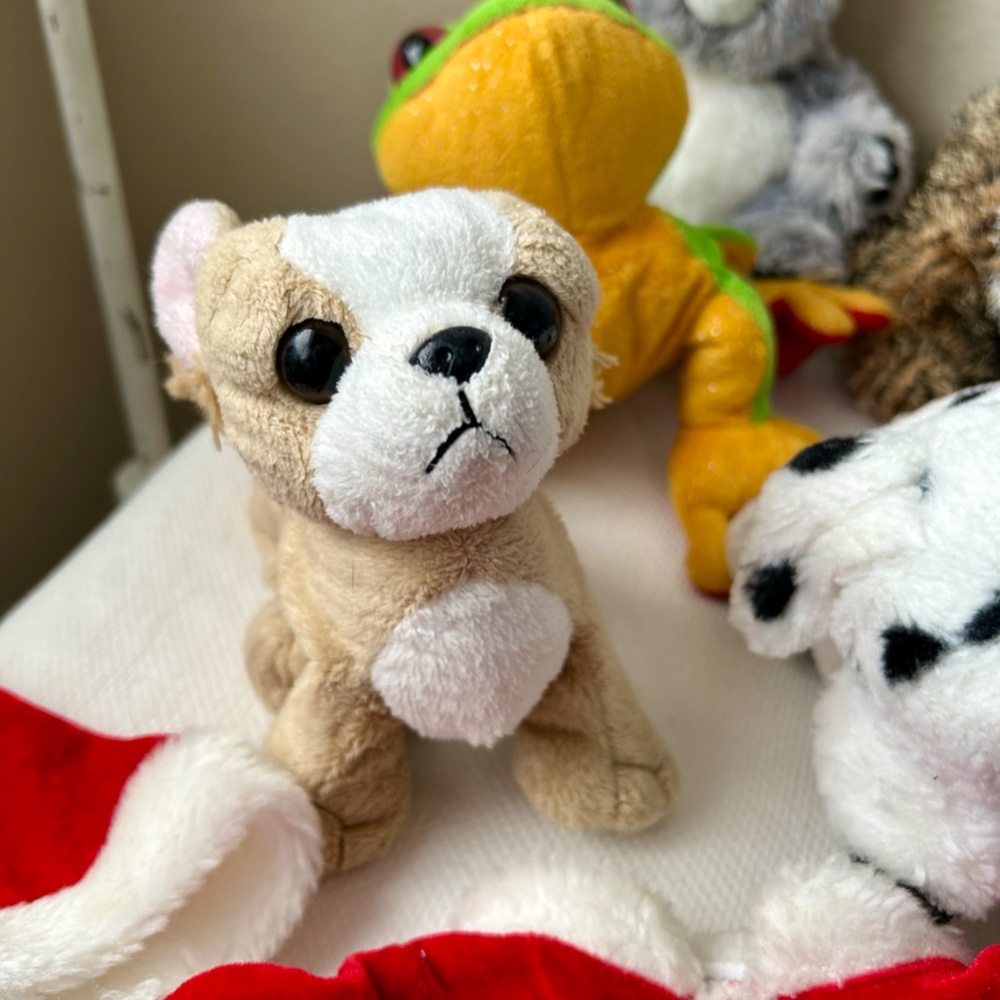 Webkinz - Set of 7 and 1 Santa Outfit - Koala Tiger Reindeer Frog Pug Dalmatian - Picture 5 of 12